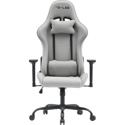 The G-Lab Геймърски стол G-Lab - KS PLATINIUM GREY (черен; регулируема височина; регулируема подлакътница) KS-PLATINIUM-GREY (KS-PLATINIUM-GREY)
