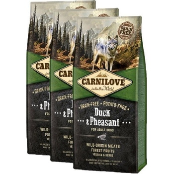 Carnilove Duck & Pheasant for Adult Dogs 3 x 12 kg