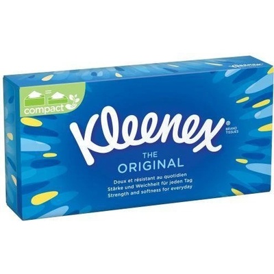 Kleenex Original papírové kapesníčky v krabičce 3-vrstvé 70 ks – Hledejceny.cz