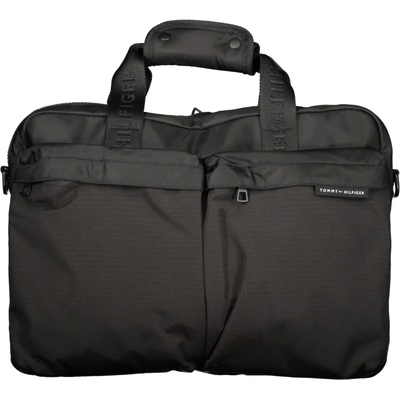 Tommy Hilfiger praktická pánska aktovka 42.0X30.0X5.0cm Čierna