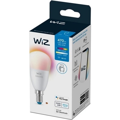 WiZ Colors 8719514554658 inteligentní žárovka LED E14 4,9W 470lm 2200-6500K RGB stmívatelná
