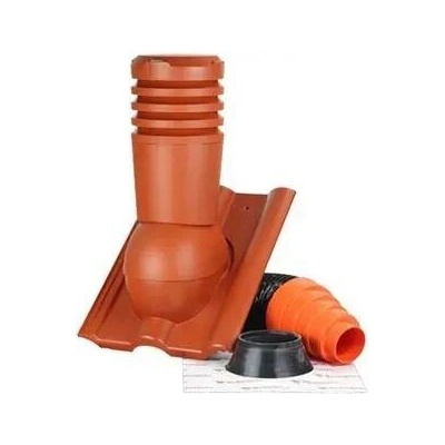 Betonpres Odvětrávací komplet DN 125 mm cihlově červená