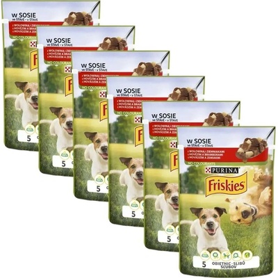 Friskies Adult s hovädzím a zemiakmi v šťave 6 x 85 g