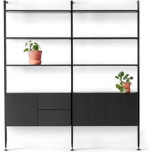 Hammel Furniture Edge knihovna černá 185x210x32.5 cm