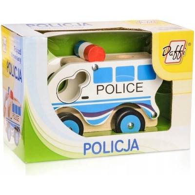 Daffi Dřevěné auto policie