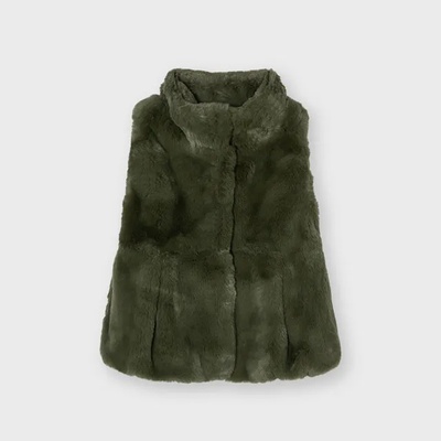 Mayoral Елек с косъм за момиче в зелено Майорал