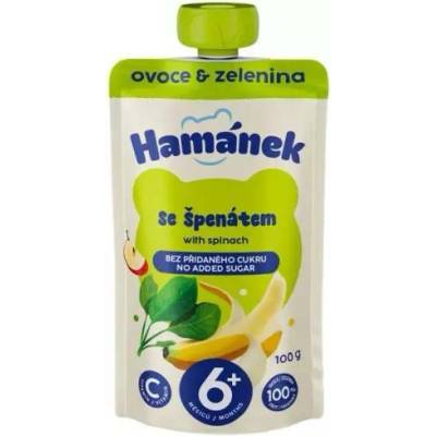 Hamánek vrecko jablko banán špenát 100 g