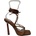 Chic Сандали Chic Women's Square Toe Strappy Flat Sandal - Brown