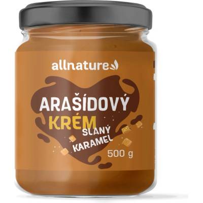 Allnature Arašídový krém slaný karamel 500 g