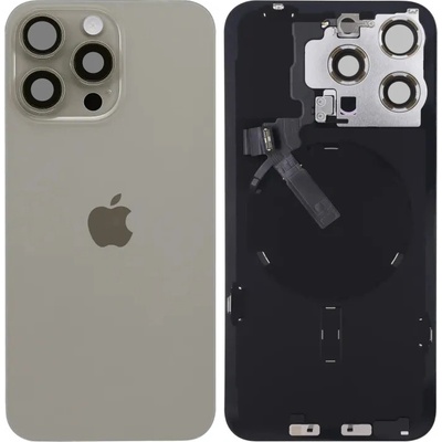 Zadné sklo s MagSafe magnetom, NFC a Flex káblom svietidla iPhone 15 Pro Max – prírodný titan – Genuine OEM IPH2351