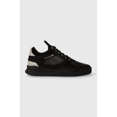 Filling Pieces Кожени маратонки Filling Pieces Low Top Ghost Paneled в черно 10120631284 (10120631284)