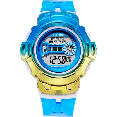 SYNOKE Детски часовник Synoke Shoxer, Син / Жълт (SYNOKE-9625-BLUE-YELLOW)