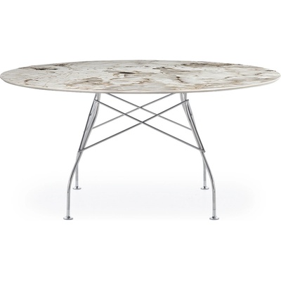 Kartell Jedálenský stôl GLOSSY XXL viac variantov Farba Přírodní tundra Chrom