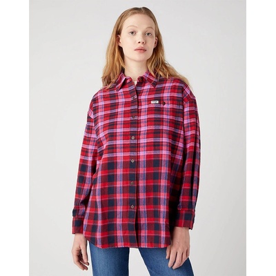 Wrangler Риза с дълъг ръкав Wrangler Oversized Long Sleeve Shirt - Red