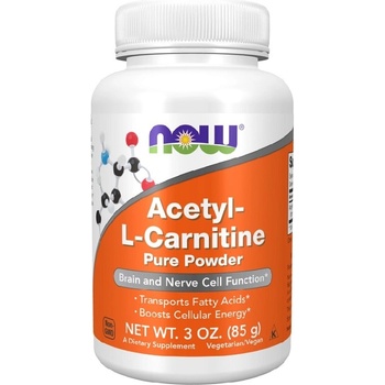 NOW NOW Acetyl L-Carnitine Pure Powder, 85 Grams
