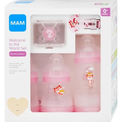MAM Welcome to the World Pink подаръчен комплект (за бебета)