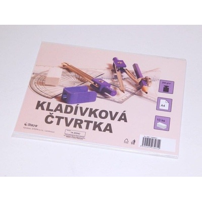Kreslicí karton A4 250g 10ks bílý kladívkový