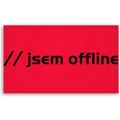 Fotoobraz 120x70 cm velký Jsem offline