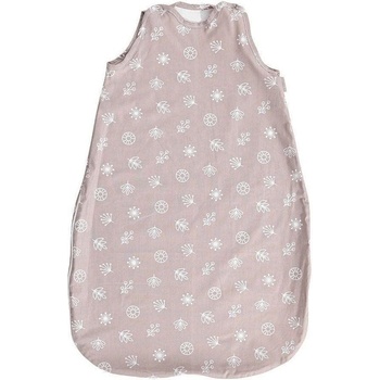 Lorelli Летен чувал Lorelli - Ранфорс, Сивобежаво с листа, 95 cm, 0.5 tog (20810355002R)