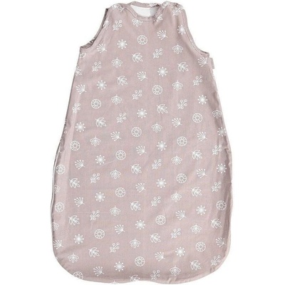 Lorelli Летен чувал Lorelli - Ранфорс, Сивобежаво с листа, 95 cm, 0.5 tog (20810355002R)