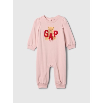 GAP Бебешки гащеризон с лого GAP GAP | Rozov | Момичешки | 0-3 месеца