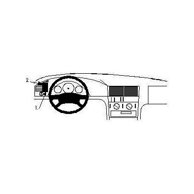 Brodit ProClip montážna konzola na palubnú dosku pre Mercedes Benz C-Class (180-320) 93-99, 802345