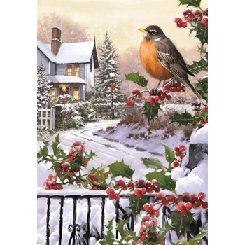 Clementoni - Puzzle Classic Christmas Collection: Birds in the garden - 1 000 piese