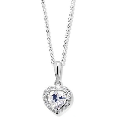 Cutie Jewellery přívěsek z bílého zlata se zirkony Z6308 1810 40 10 X 2