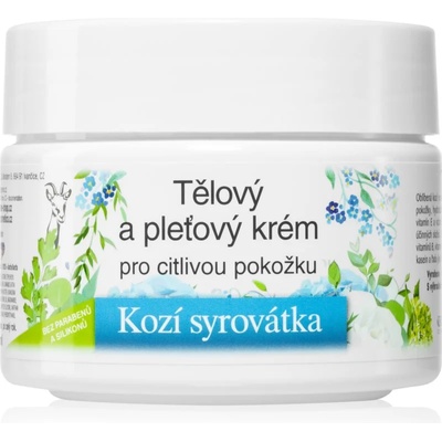 Bione Cosmetics Kozí Syrovátka подхранващ крем за лице и тяло за чувствителна кожа 260ml