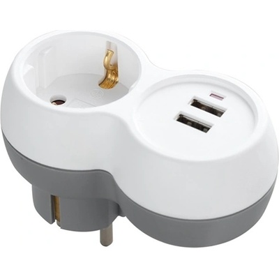 Anco заземен разпределител 2 с usb конектор 321261 (321261)