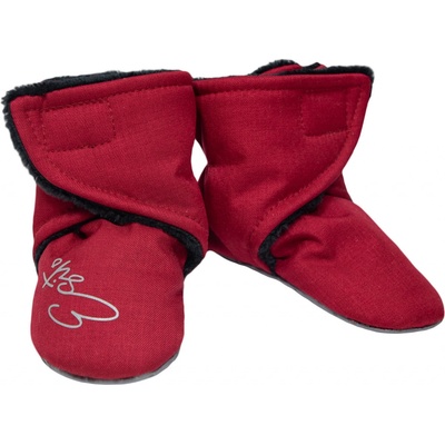 Esito capáčky barefoot Softshell Lamb Red červená