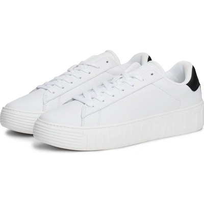 Tommy Jeans Sneakersy Leather Outsole EM0EM01159 Biela
