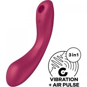 Image 1 of Satisfyer 2 в 1 засмукващ клиторстимулатор и вибратор Satisfyer Curvy Trinity 1