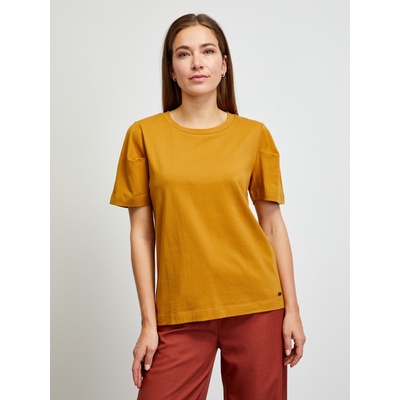 ZOOT. lab Горчица основна тениска с къс ръкав METROOPOLIS от ZOOT. lab Leora ZOOT. lab | Zhalt | ЖЕНИ | XS