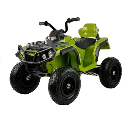 Mamido elektrická štvorkolka s nafukovacími kolesami zelená