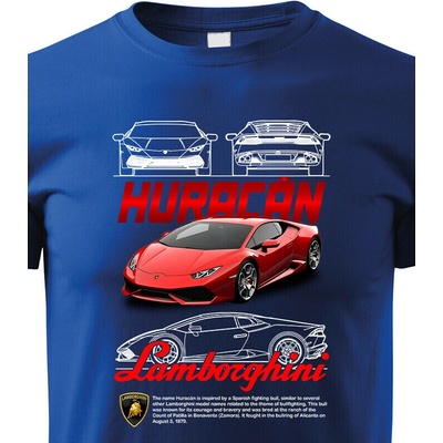 Dětské tričko Lamborghini Huracan 2 ModráCanvas Dětské tričko Bezvatriko.cz 3128