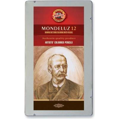 Koh-i-noor souprava akvarelových pastelek MONDELUZ 12 ks/hnědá řada