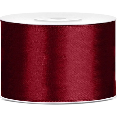 Partydeco stuha saténová 50mm, 25m tmavě červená – Zbozi.Blesk.cz