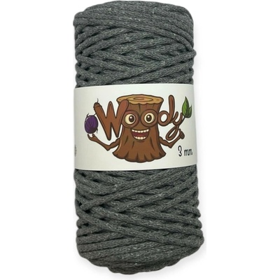 Woody Crafts Woody 3 mm – Tmavě šedá (100m)