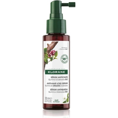 Klorane Quinine & Edelweiss Bio укрепващ серум против косопад 100ml