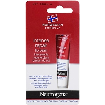 Neutrogena Intenzivní regenerační balzám na rty Intense Repair Lip Balm 15 ml