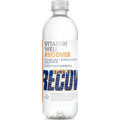 Vitamin Well Recover bazový kvet-broskyňa 0,5 l