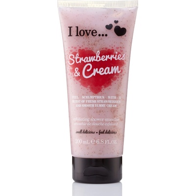 I Love Strawberries Cream sprchový peeling 200 ml