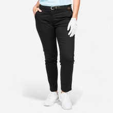 Inesis dámske bavlnené golfové chino nohavice MW500 čierne