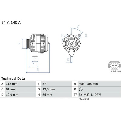 generátor BOSCH 0 986 080 380