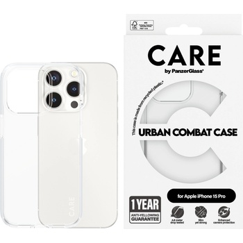 Image 1 of Panzer Гръб CARE by PanzerGlass за iPhone 15 Pro Flagship - Прозрачен