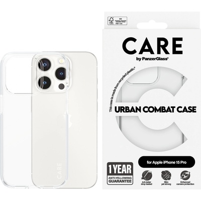 Panzer Гръб CARE by PanzerGlass за iPhone 15 Pro Flagship - Прозрачен