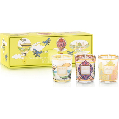 Baobab Collection My First Baobab Ароматни свещи Подаръчен комплект Трио Rio-Mexico-Miami, 3 бр (MAX06BOXTRIO-RMM)