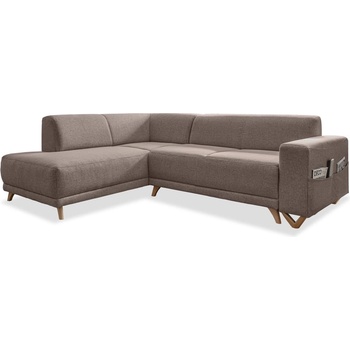 Miuform Кафяв разтегателен/с място за съхранение ъглов диван (ляв ъгъл/L форма) Classy Sophie - Miuform (801LIN4)