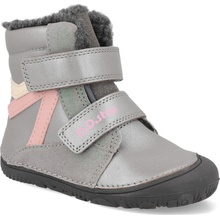 D.D.Step W073-52306D dětské zimní barefoot boty šedé